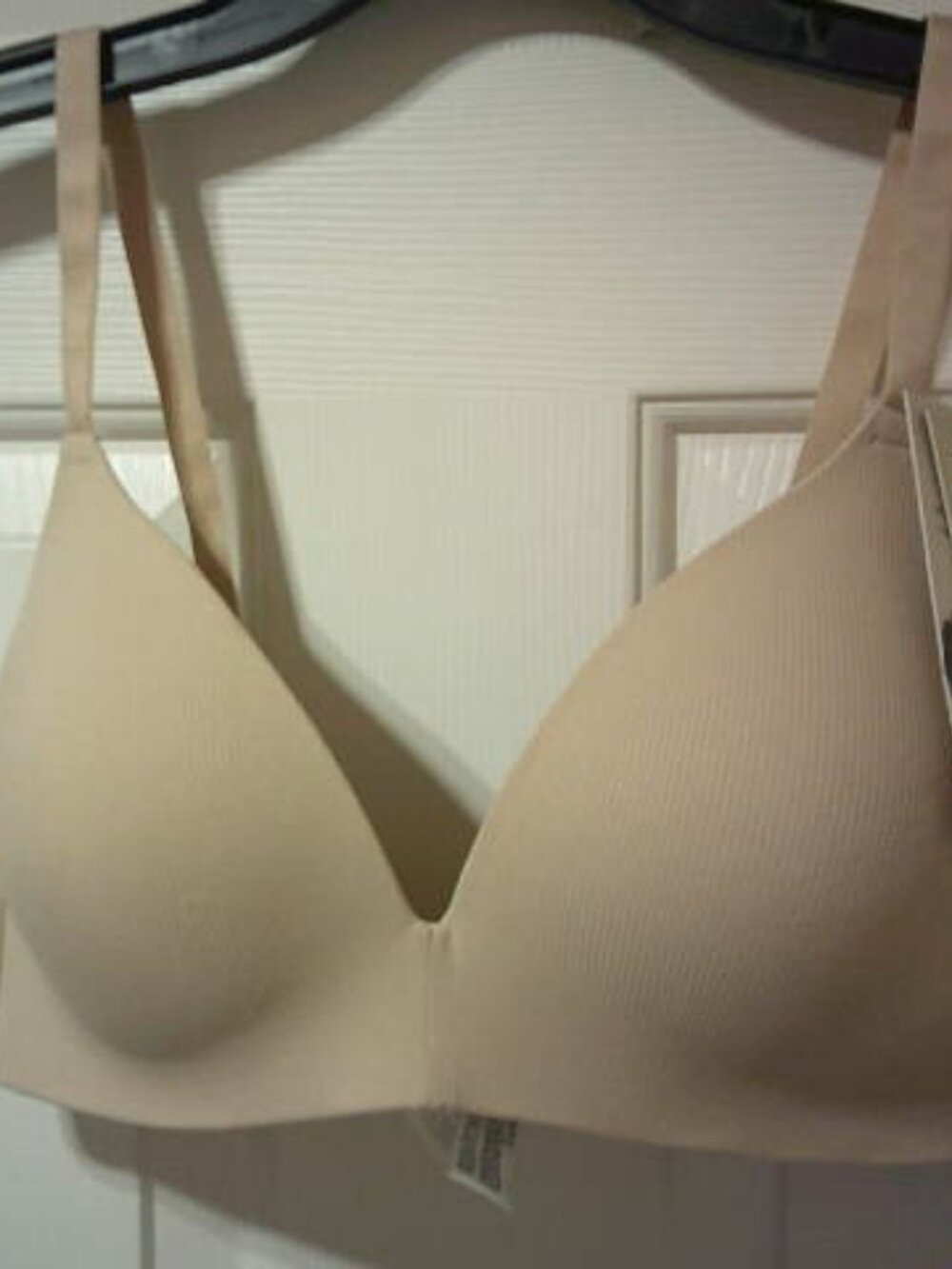 NEW NO BOUNDARIES TOASTED ALMOND T-SHIRT BRA SIZE L WIRELESS LIGHTLY LINED 👩